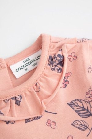 COCCODRILLO smėlinukas FLOWERS GIRL NEWBORN, powder pink, ZC4112102FGN-033-086, 86 cm 