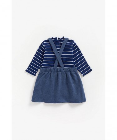 MOTHERCARE smėlinukas ilgomis rankovėmis, suknelė be rankovių ir pėdkelnės, ZB739 548219