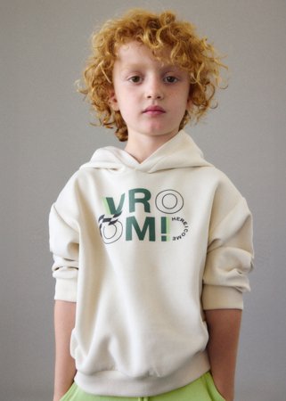 MAYORAL džemperis su gobtuvu, hemp, 3.435-72, 110  cm 