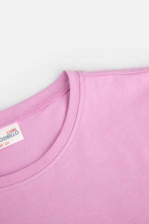 COCCODRILLO marškinėliai trumpomis rankovėmis CITY EXPLORER JUNIOR, fuchsia, WC4143203CEJ-008-,  