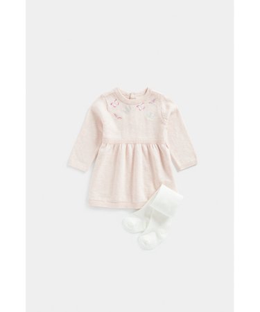 MOTHERCARE suknelė ilgomis rankovėmis ir pėdkelnės, FB266 