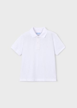MAYORAL polo marškinėliai trumpomis rankovėmis, white, 150-16, 116  cm 