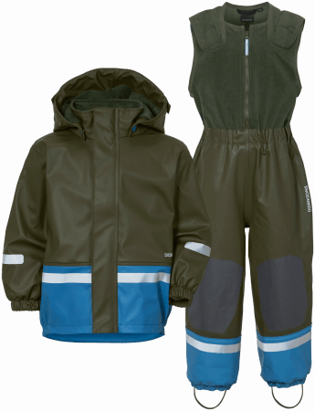 DIDRIKSONS pašiltintas lietaus komplektas BOARDMAN 7, tamsiai žalias, 100 cm, 504454-300 504454-300-140