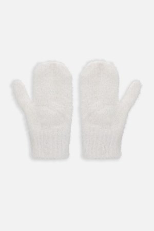 COCCODRILLO kumštinės pirštinės ACCESSORIES WINTER GIRL, ecru, ZC3360101AWG-003 
