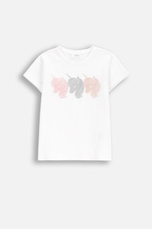 COCCODRILLO marškinėliai trumpomis rankovėmis EVERYDAY GIRL B, balti, WC5143225VGB-001-122, 122 cm 