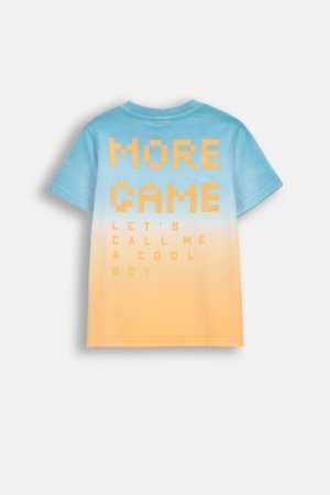 COCCODRILLO marškinėliai trumpomis rankovėmis, mėlyni, WC6143205MBK-022-092, 92 cm 