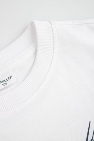 COCCODRILLO marškinėliai trumpomis rankovėmis, balti, WC6143201MBJ-001-134, 134 cm 