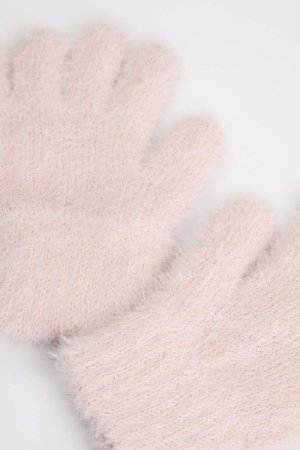 COCCODRILLO pirštuotos pirštinės ACCESSORIES WINTER GIRL, rožinės, ZC3360302AWG-007 