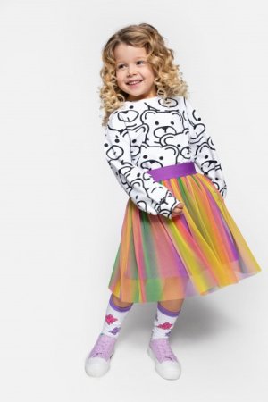 COCCODRILLO sijonas JOYFUL PUNK KIDS, multicoloured, WC4124201JPK-022-0 