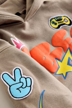 NEXT džemperis su gobtuvu, F19705, 116 cm