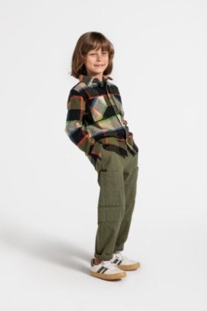 COCCODRILLO sportinės kelnės GRUNGE SWAMP BOY KIDS, žalios, ZC4119101GBK-011-122, 122 cm