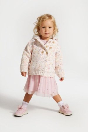 COCCODRILLO megztinis PASTELOVE GIRL NEWBORN, ecru, ZC4172401PGN-003-086, 86 cm 