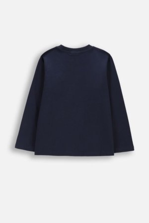 COCCODRILLO marškinėliai ilgomis rankovėmis, tamsiai mėlyni, cm 