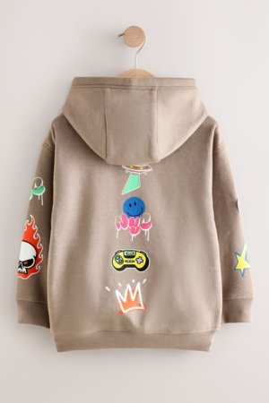 NEXT džemperis su gobtuvu, F19705, 116 cm