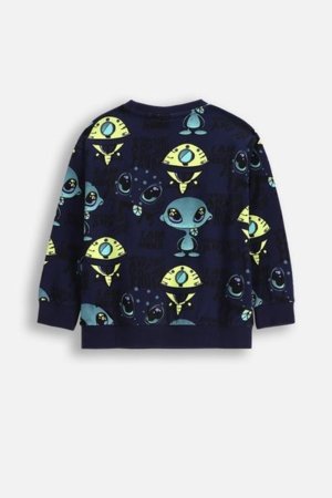 COCCODRILLO marškinėliai ilgomis rankovėmis COSMIC RAVE BOY KIDS, mėlyni, WC5143102CBK-015-122, 122 cm 