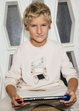 MAYORAL džemperis su gobtuvu, hemp, 6.412-59, 140 cm 