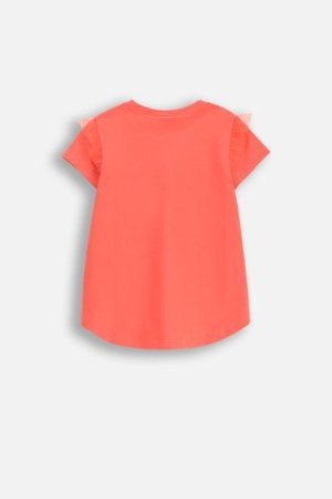 COCCODRILLO marškinėliai trumpomis rankovėmis NOSTALGIC MEADOW GIRL KIDS, rožiniai, WC5143203NGK-025-122, 122 cm 