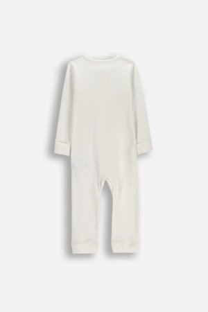 COCCODRILLO šliaužtinukas ilgomis rankovėmis, kreminis, 