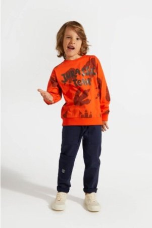 COCCODRILLO marškinėliai DIGITAL BOY KIDS, raudoni, ZC4143102DBK-009-122, 122 cm 