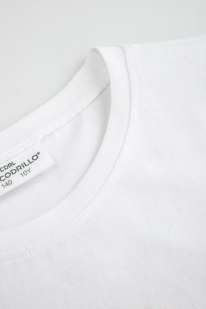 COCCODRILLO marškinėliai trumpomis rankovėmis, balti, cm 