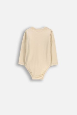 COCCODRILLO smėlinukas ilgomis rankovėmis SAGE TIME BOY NEWBORN, kreminės, WC5112601SBN-002-074, 74 cm 