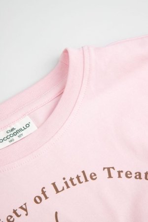 COCCODRILLO marškinėliai trumpomis rankovėmis, rožiniai, cm 