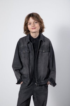 COCCODRILLO džinsinis švarkas, pilkas, WC6152301CJB-019-134, 134 cm 