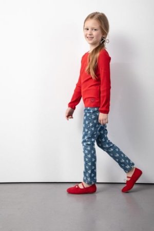 COCCODRILLO marškinėliai ACADEMY GIRL KIDS, raudoni, cm 