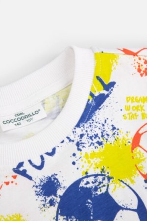 COCCODRILLO marškinėliai trumpomis rankovėmis EVERYDAY BOY A, multicoloured, ZC4143215VBA-022-152, 152 cm 