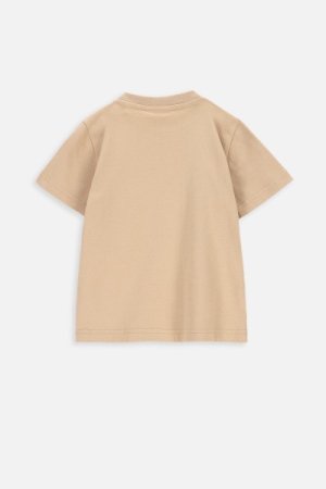 COCCODRILLO marškinėliai trumpomis rankovėmis MAXI MINI BOY KIDS, smėlio spalvos, ZC3143207MBK-002 ZC3143207MBK-002-092