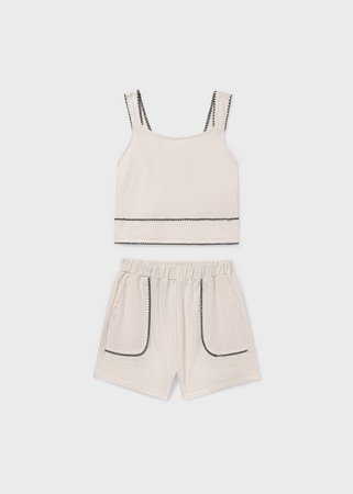 MAYORAL palaidinė ir šortai, bone, 6.213-70, 157  cm 