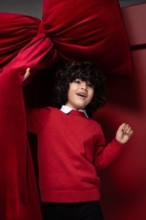 COCCODRILLO megztinis, raudonas, cm 