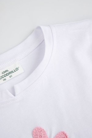 COCCODRILLO marškinėliai, balti, ZC5143202FGK-001-122, 122 cm 