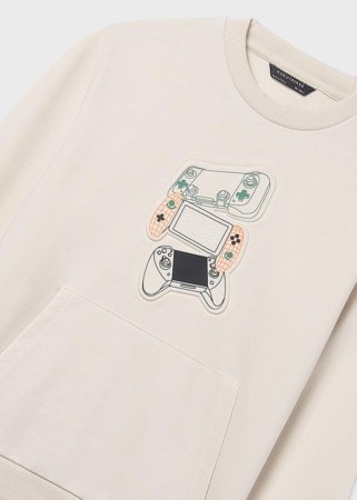 MAYORAL džemperis su gobtuvu, hemp, 6.412-59, 140 cm 