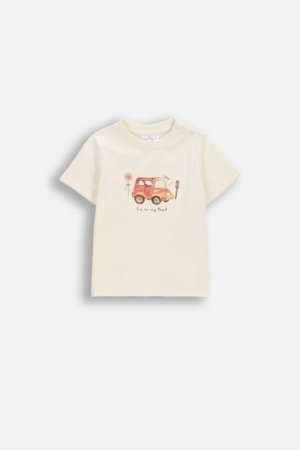 COCCODRILLO marškinėliai trumpomis rankovėmis, smėlio spalvos, dydis 