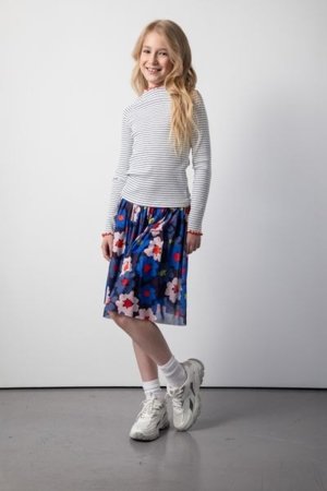 COCCODRILLO marškinėliai ACADEMY GIRL JUNIOR, kreminiai, ZC5143901AGJ-003-146, 146 cm 