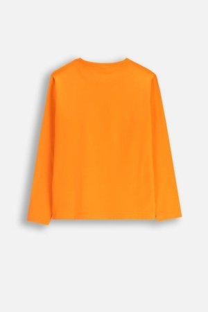 COCCODRILLO marškinėliai EVERYDAY GIRL A, oranžiniai, ZC5143104VGA-006-116, 116 cm 