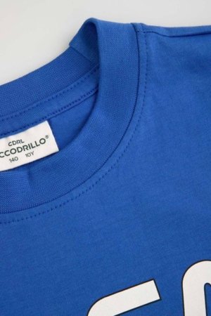 COCCODRILLO marškinėliai trumpomis rankovėmis, mėlyni, dydis 