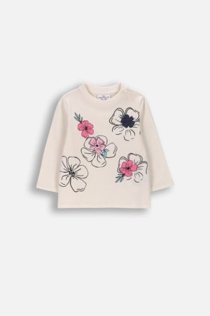 COCCODRILLO marškinėliai ilgomis rankovėmis, smėlio spalvos, dydis 