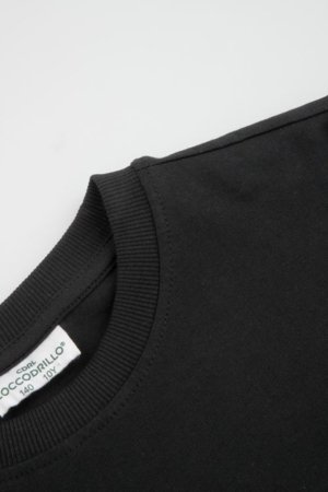 COCCODRILLO marškinėliai trumpomis rankovėmis, juodi, cm 