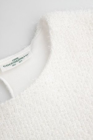 COCCODRILLO megztinis, kreminis, ZC5172101EPG-003-164, 164 cm 