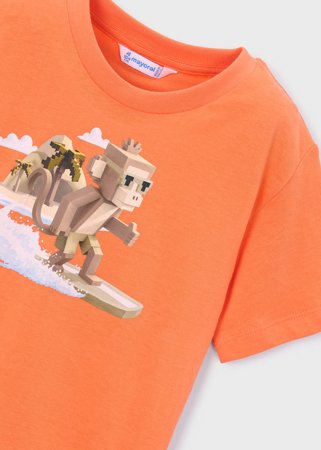 MAYORAL marškinėliai trumpomis rankovėmis, orange, 3.077-84, 134  cm 