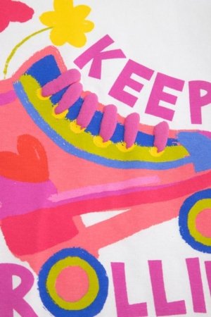 COCCODRILLO marškinėliai trumpomis rankovėmis, balti, WC6143205RGK-001-122, 122 cm 