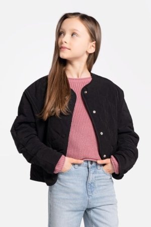 COCCODRILLO striukė OUTERWEAR GIRL JUNIOR, juoda, WC5152706OGJ-021-164, 164 cm 