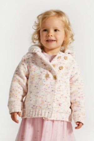 COCCODRILLO megztinis PASTELOVE GIRL NEWBORN, ecru, ZC4172401PGN-003-086, 86 cm 