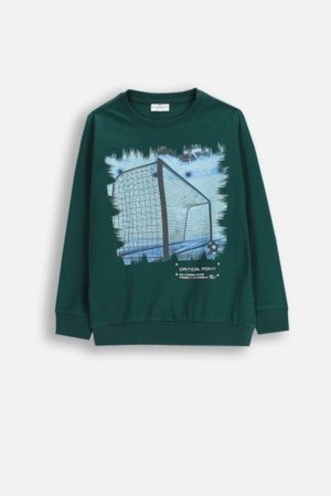 COCCODRILLO marškinėliai X-RAY VISION BOY JUNIOR, žali, ZC5143102XBJ-011-158, 158 cm 
