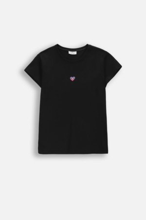 COCCODRILLO marškinėliai trumpomis rankovėmis, juodi, cm 