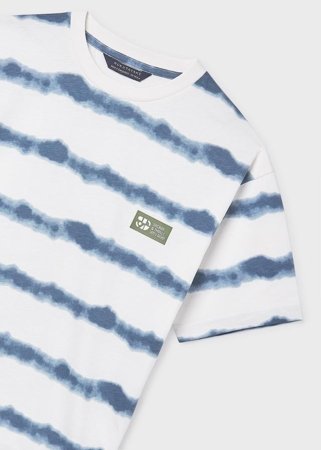 MAYORAL marškinėliai trumpomis rankovėmis, cream-blue, 6.039-43, 140 cm 