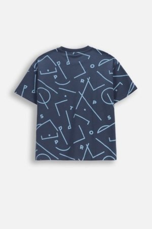 COCCODRILLO marškinėliai trumpomis rankovėmis, mėlyni, WC6143206MBJ-014-140, 140 cm 