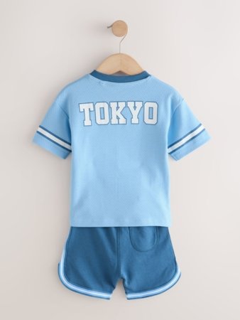 NEXT marškinėliai trumpomis rankovėmis ir šortai, H56296, 68 cm 